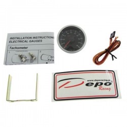 Depo skaitmeninis 52mm akumuliatoriaus krovimo įtampos daviklis juoda skalė ir permatomas stiklas