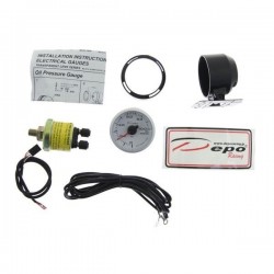 Depo Racing skaitmeninis 52mm tepalo slėgio daviklis 0～10 bar permatomas stiklas