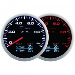 Depo Racing Digital 60mm 4 in 1 gauge oil pressure, oil temperature, water temperature, voltage